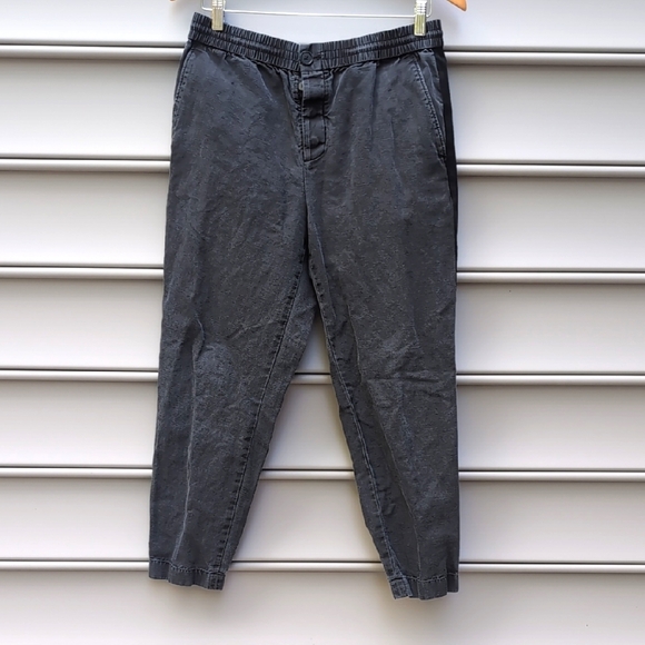 Allsaints Black Cropped Pants - Picture 1 of 6
